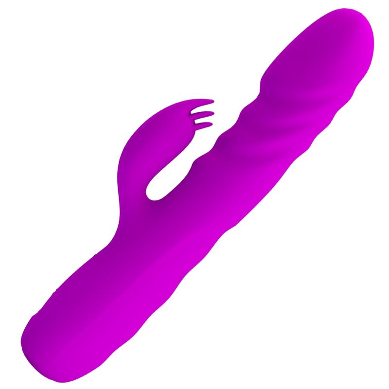 Vibromasseur Rabbit Melanie Rotation Poussée 12 Vibrations Rechargeable - Pretty Love