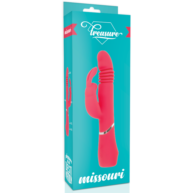 Vibromasseur Rabbit Missouri Silicone Mouvement Va-et-Vient 3 Moteurs - Arcwave