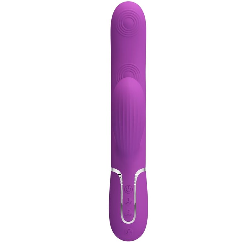Vibromasseur Rabbit Multifonction Perlita 3 en 1 Étanche USB - Pretty Love