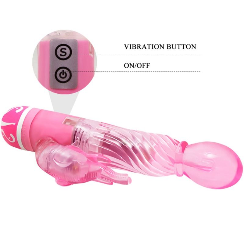 Vibromasseur Rabbit Multivitesses Tige Texturée 10 Modes - Baile