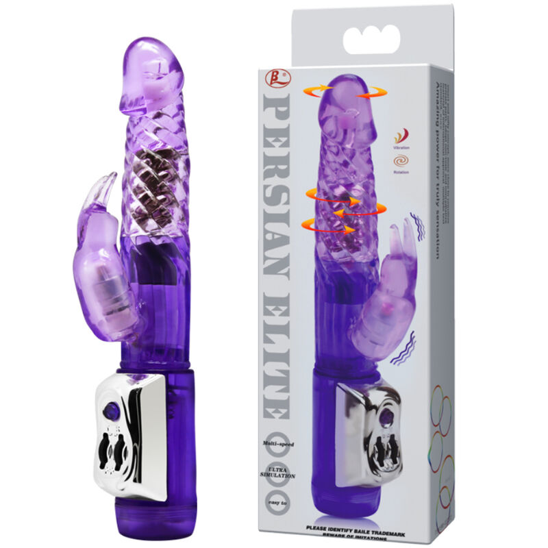 Vibromasseur Rabbit Persinal Elite Rotation Billes Multivitesse - Baile