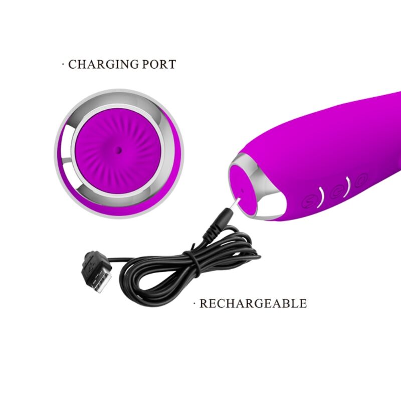 Vibromasseur Rabbit Rotatif Molly 12 Vibrations 3 Rotations - Pretty Love