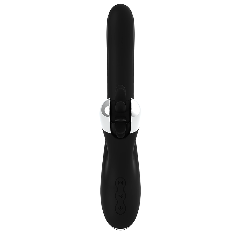 Vibromasseur Rabbit Rotatif Storm Billes Rotatives 14 Modes - Black&Silver