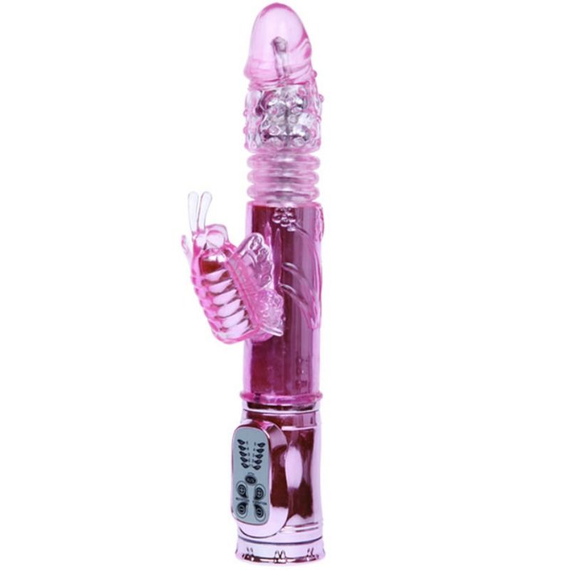 Vibromasseur Rabbit Rotatif Throbbing Papillon Up & Down USB - Baile
