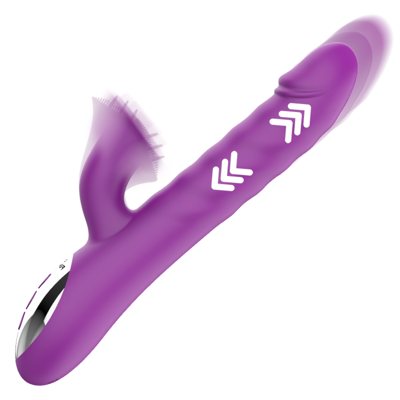 Vibromasseur Rabbit Rotatif Va-et-Vient Zenda 10 Modes 2 Moteurs - Fun Function