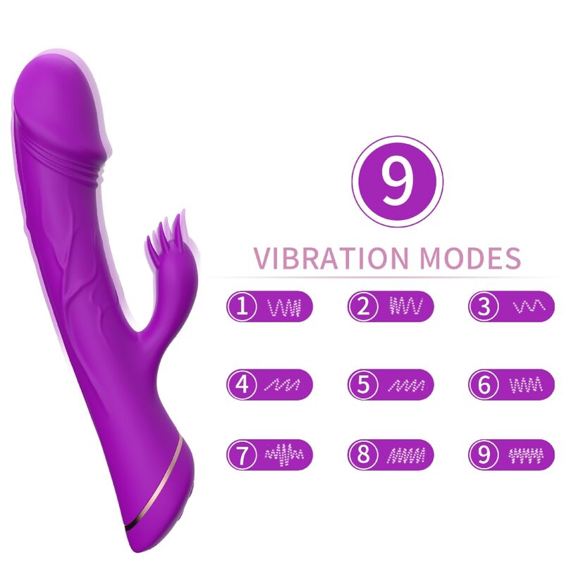Vibromasseur Rabbit Silicone - Double Moteur 2x9 Modes - Armony