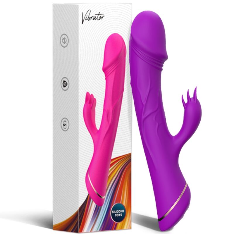 Vibromasseur Rabbit Silicone - Double Moteur 2x9 Modes - Armony