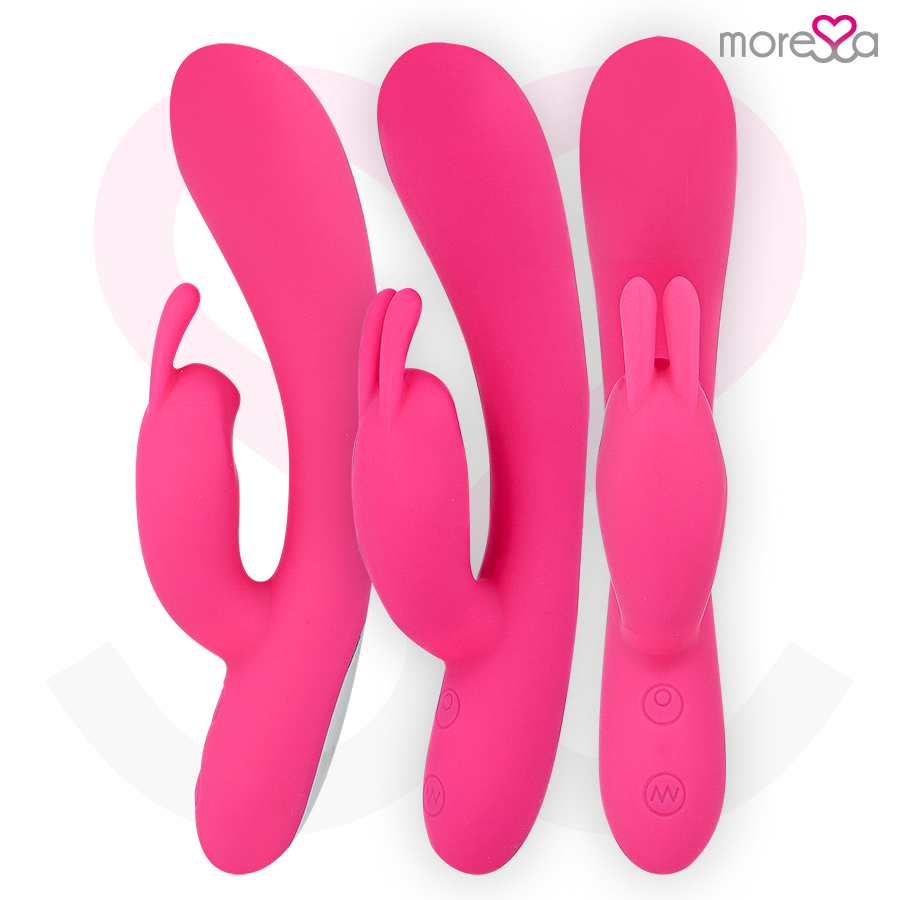 Vibromasseur Rabbit Telmo Rechargeable Silicone 7 Modes - Moressa