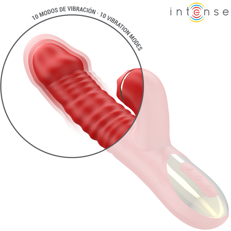 Vibromasseur Rabbit Thalia Vibration Poussée Tapping Rechargeable - Intense