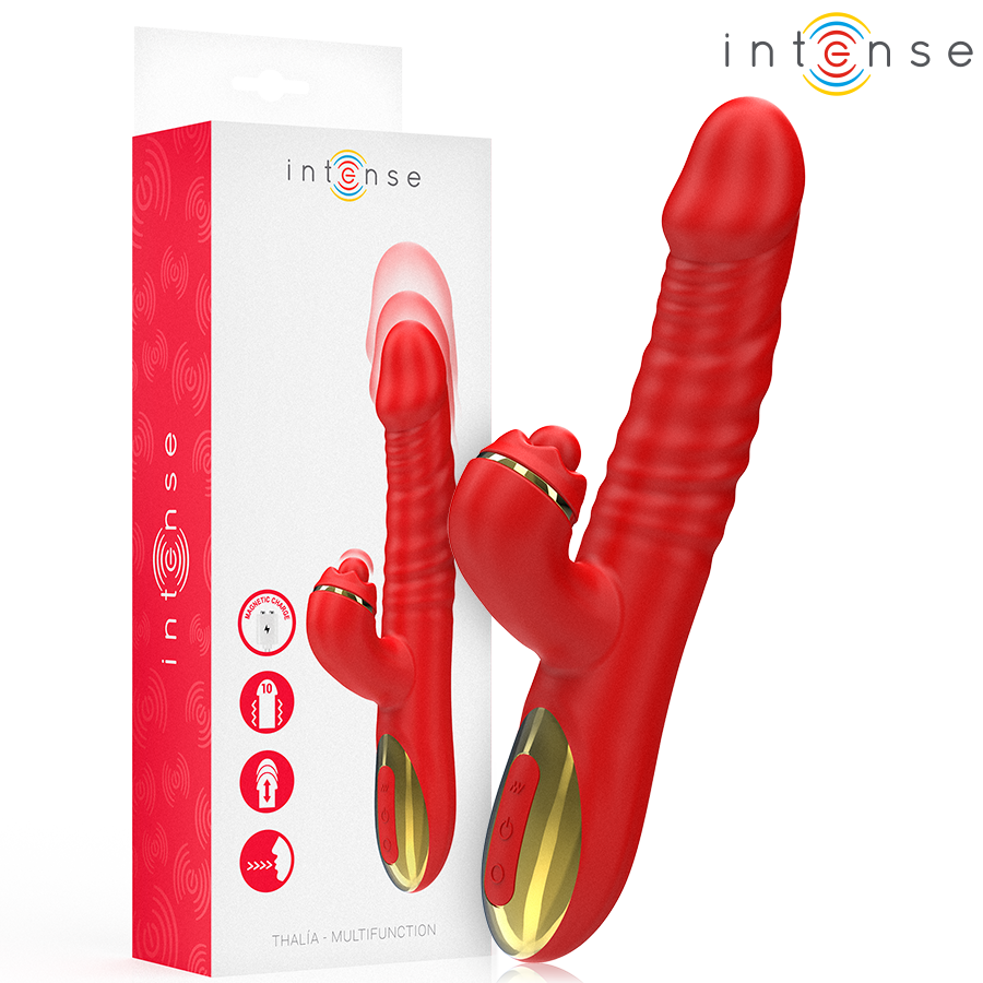 Vibromasseur Rabbit Thalia Vibration Poussée Tapping Rechargeable - Intense
