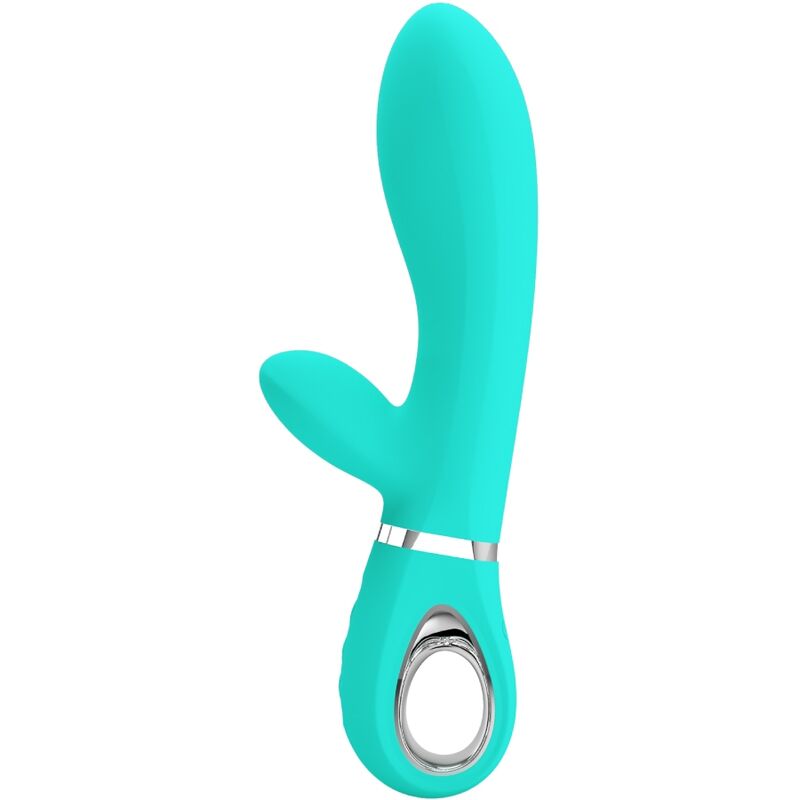 Vibromasseur Rabbit Thomas Point G Incurvé Mémoire - Silicone - Pretty Love
