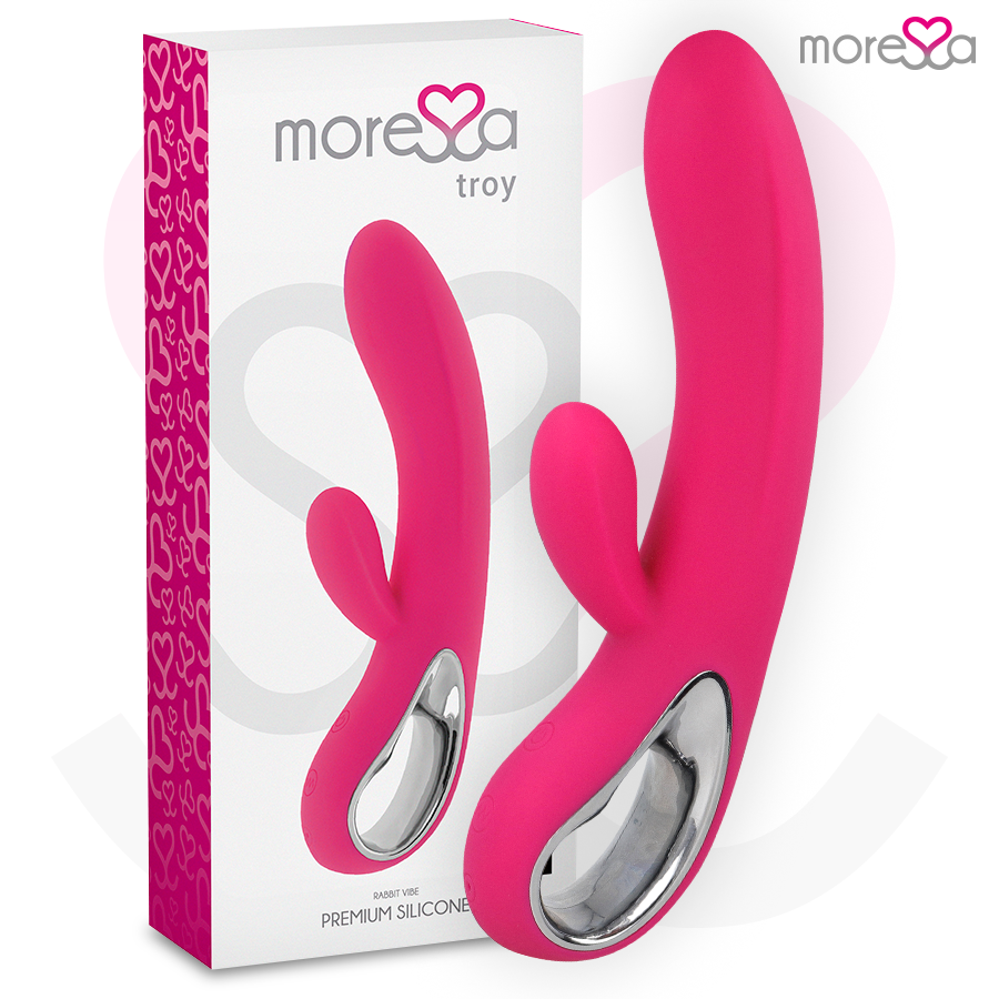 Vibromasseur Rabbit Troy Double Stimulation 12 Modes Rechargeable - Moressa