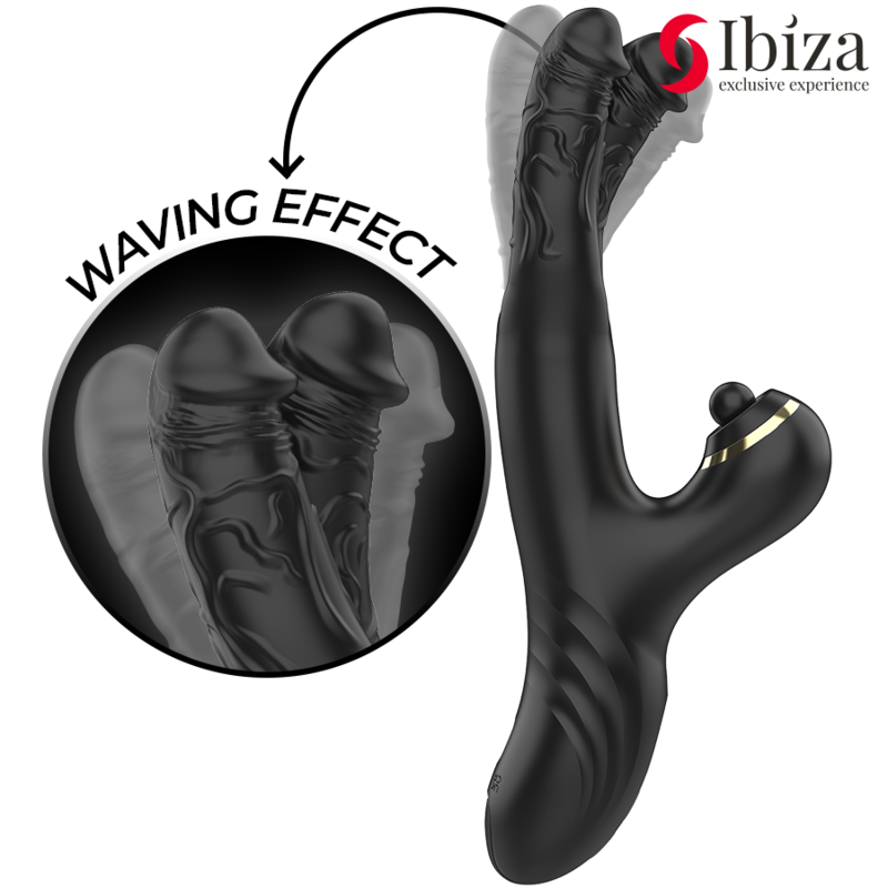 Vibromasseur Rabbit Two Dragons Double Stimulation Silicone - Ibiza