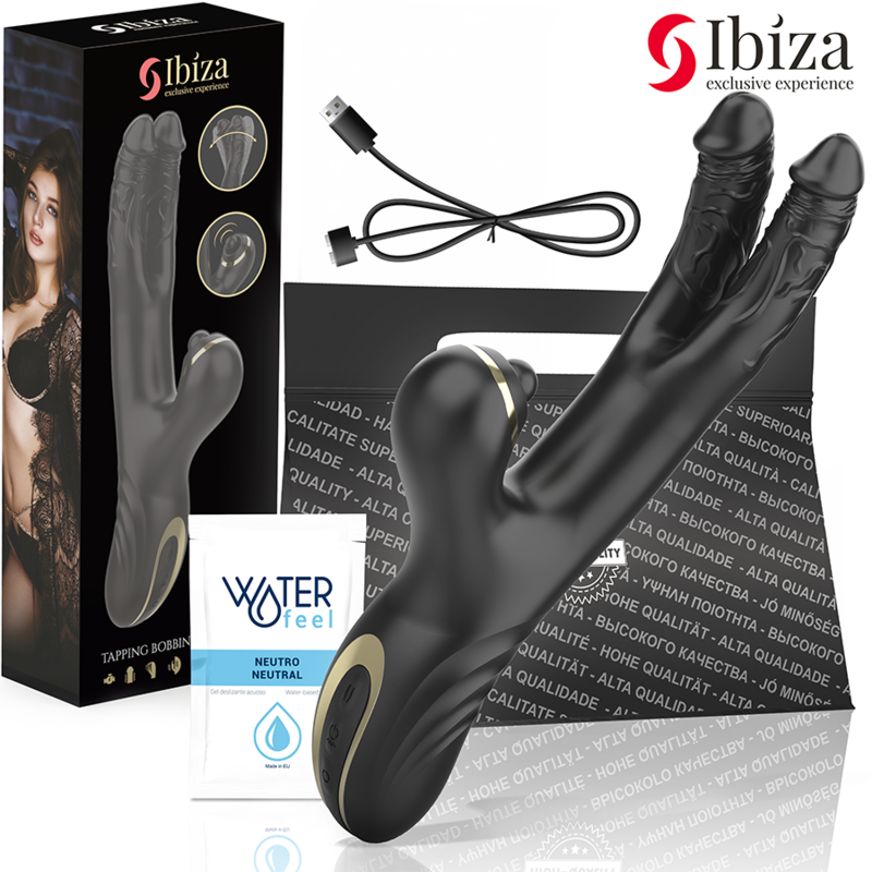 Vibromasseur Rabbit Two Dragons Double Stimulation Silicone - Ibiza