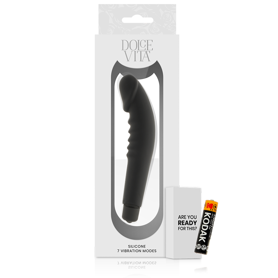 Vibromasseur Realistic Plaisure Silicone avec Coque Amovible 7 Modes - Dolce Vita