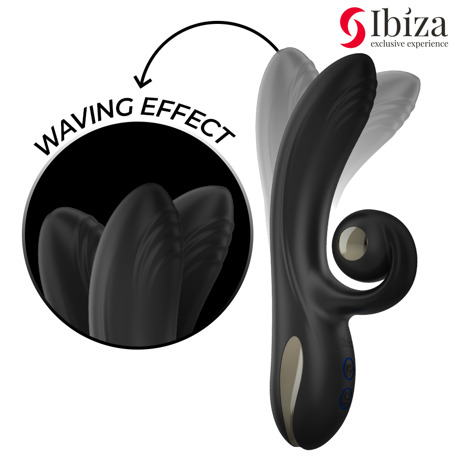 Vibromasseur Rotatif Twister Double Moteur 10 Modes Rechargeable - Ibiza Technology