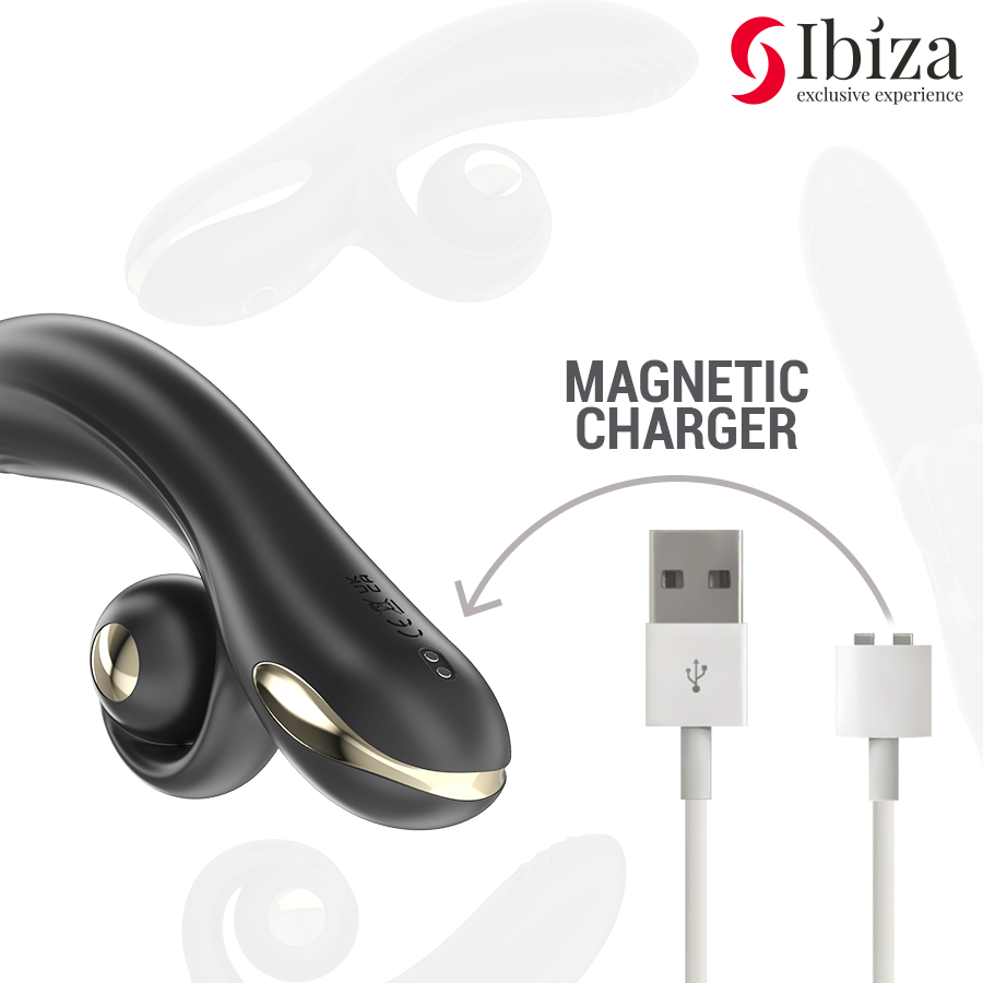 Vibromasseur Rotatif Twister Double Moteur 10 Modes Rechargeable - Ibiza Technology