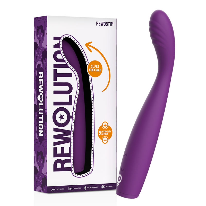 Vibromasseur Souple Rewostim Flexible Étanche Multi-Modes - Rewolution