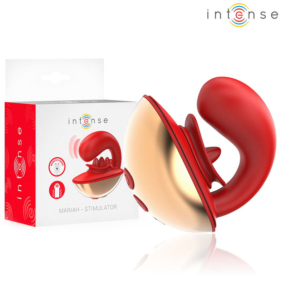 Vibromasseur Stimulateur Mariah Forme U Point G Clitoris 10 Vibrations - Intense