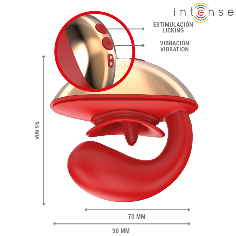 Vibromasseur Stimulateur Mariah Forme U Point G Clitoris 10 Vibrations - Intense