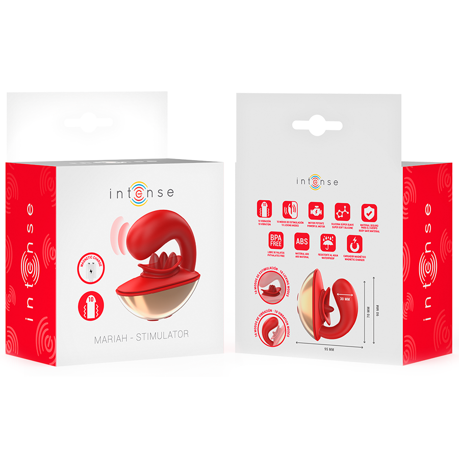 Vibromasseur Stimulateur Mariah Forme U Point G Clitoris 10 Vibrations - Intense