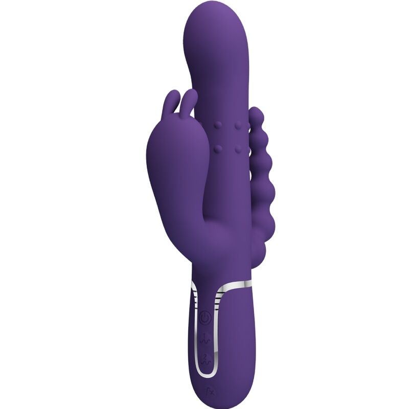 Vibromasseur Triple Cammy 4 en 1 Vaginal Clitoridien Anal - Pretty Love