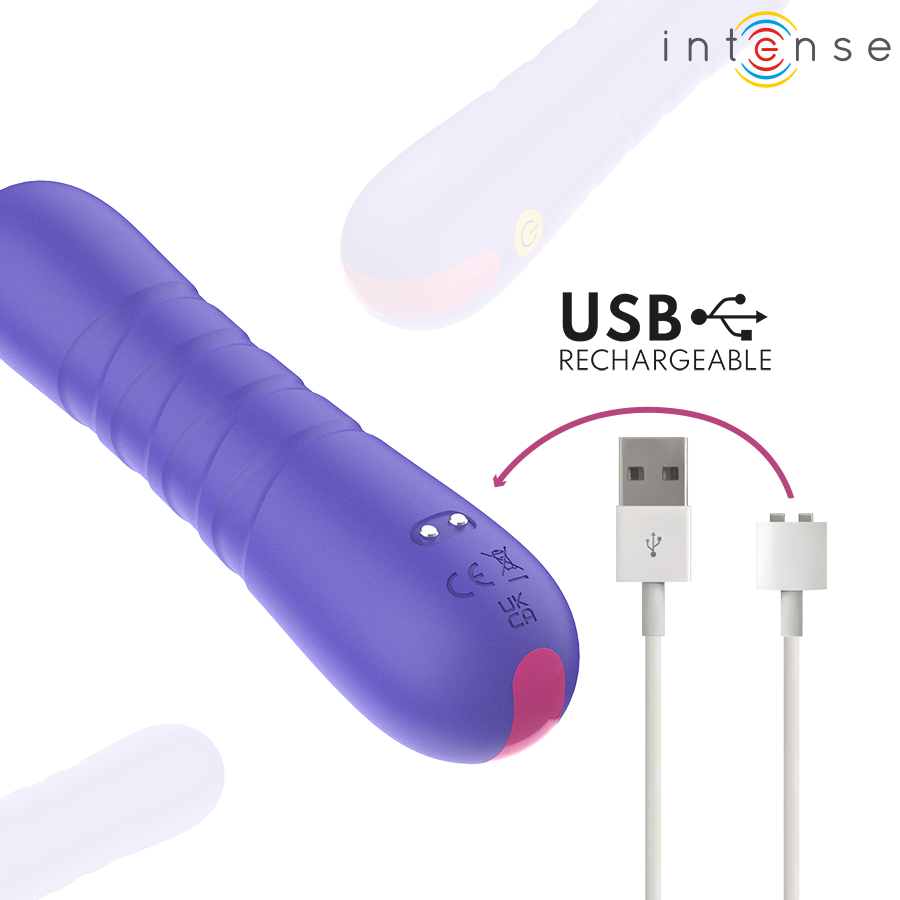 Vibromasseur Va-et-Vient Stella Poussée Verticale 10 Modes Étanche - Intense