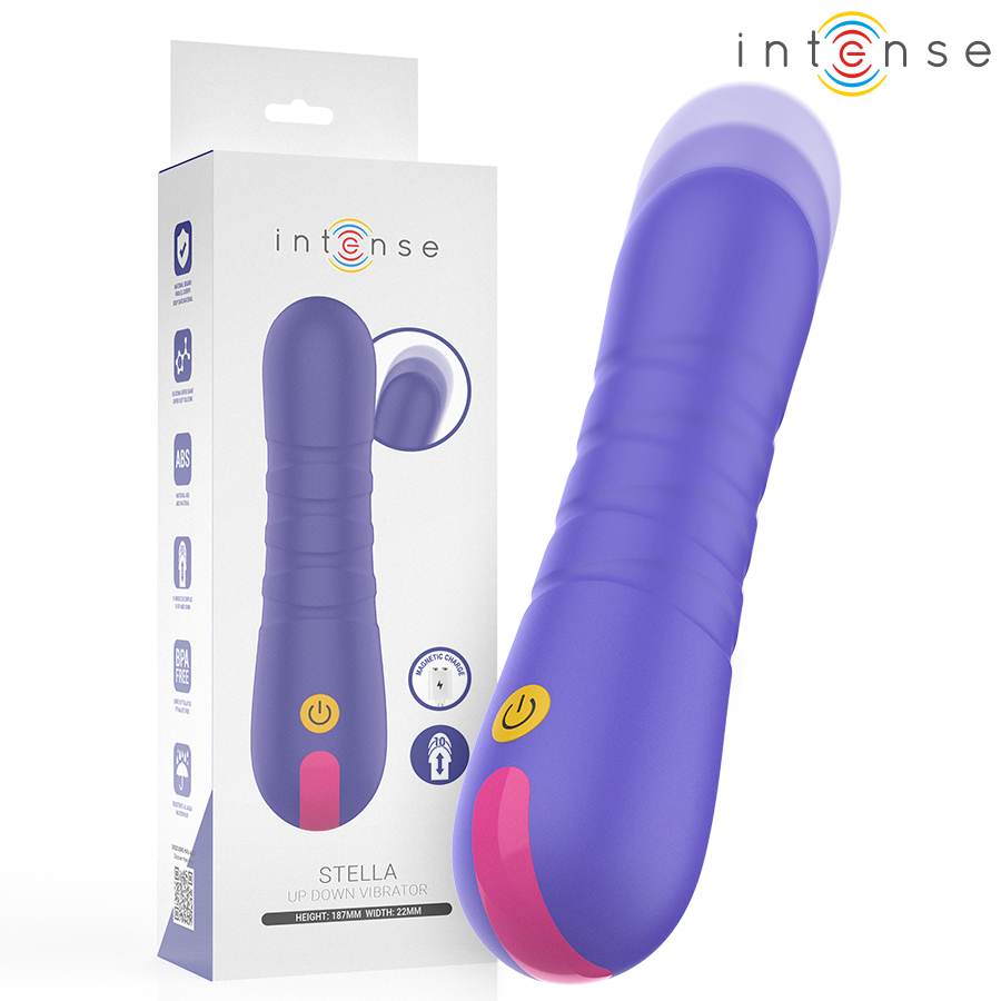 Vibromasseur Va-et-Vient Stella Poussée Verticale 10 Modes Étanche - Intense