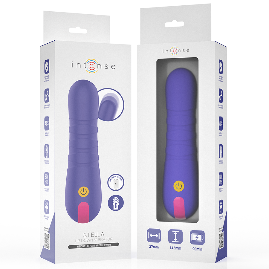 Vibromasseur Va-et-Vient Stella Poussée Verticale 10 Modes Étanche - Intense