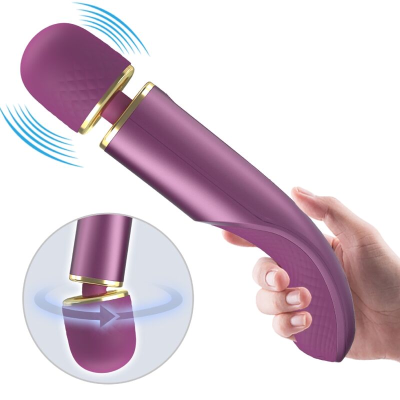 Vibromasseur Wand 7 Vibrations 5 Vitesses Rechargeable - Silicone - Pretty Love