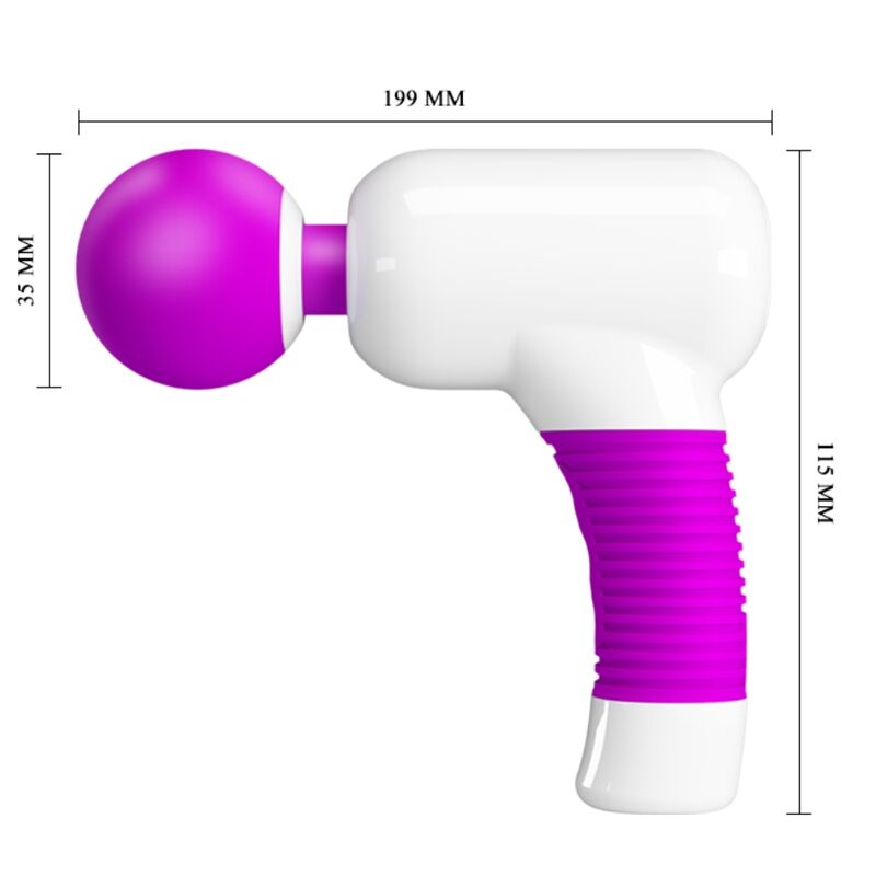 Vibromasseur Wand Magic Gum Rechargeable Tête Flexible 7 Modes - Pretty Love