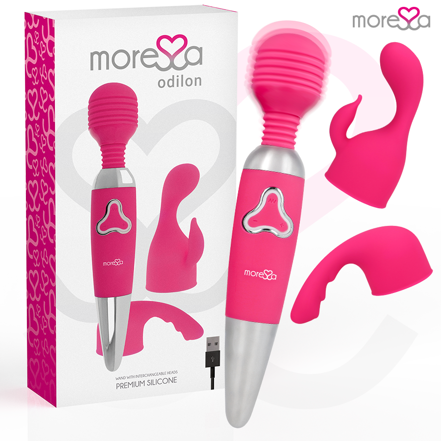 Vibromasseur Wand Odilon Silicone Souple Tête Rotative 7 Modes - Moressa