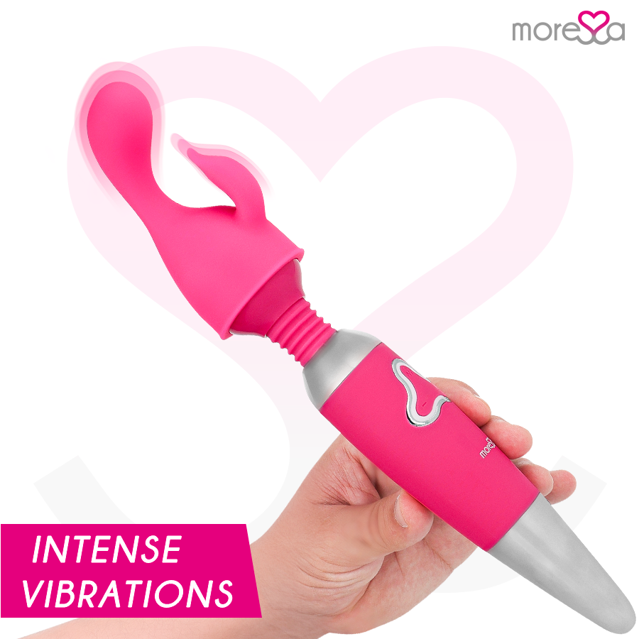 Vibromasseur Wand Odilon Silicone Souple Tête Rotative 7 Modes - Moressa