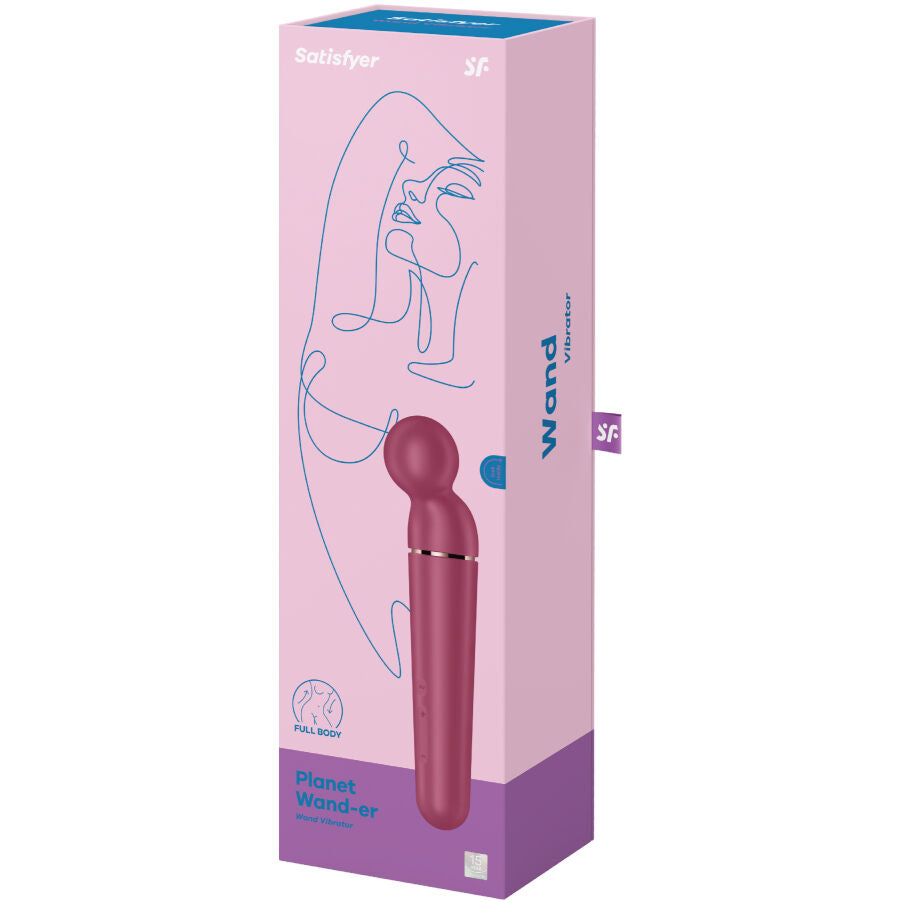 Vibromasseur Wand Planet Wand-er Berry 60 Combinaisons IPX7 - Satisfyer