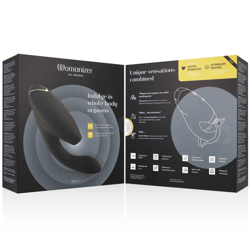 Womanizer Duo 2 Stimulateur Double - Pleasure Air et Point G - 14 Intensités