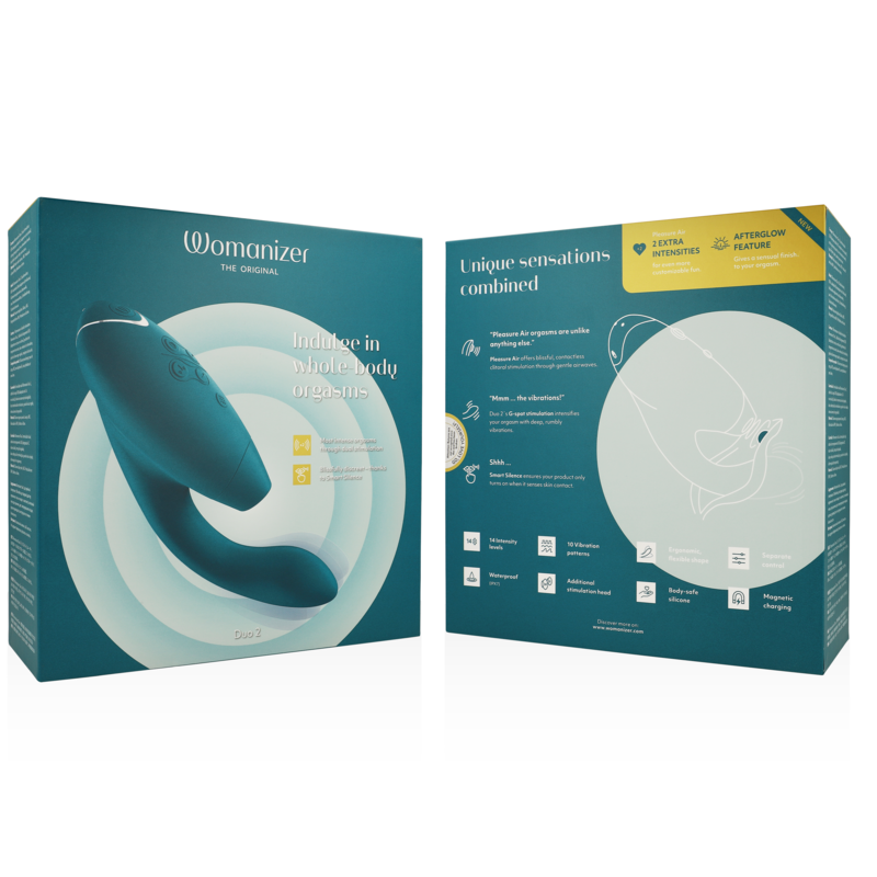 Womanizer Duo 2 Stimulateur Double - Pleasure Air et Point G - 14 Intensités
