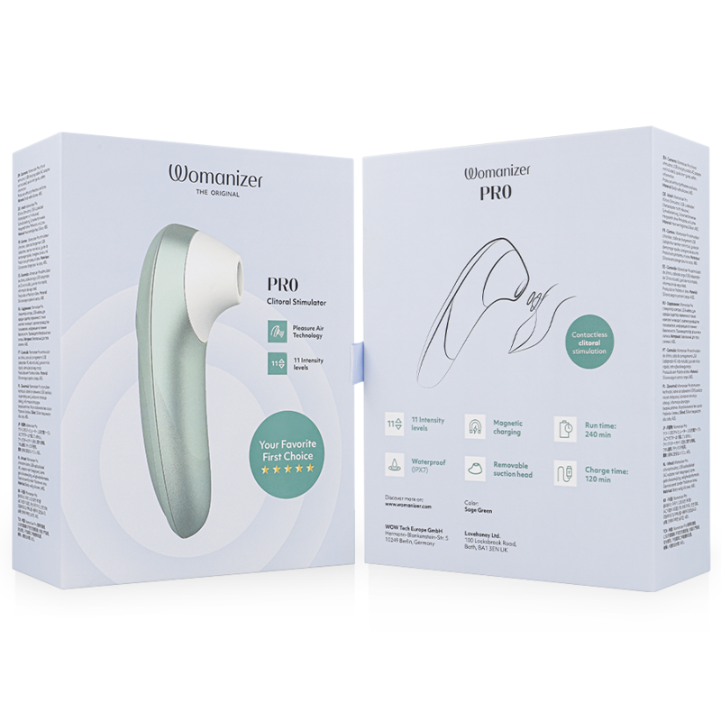 Womanizer Pro - Pleasure Air - 11 Intensités IPX7
